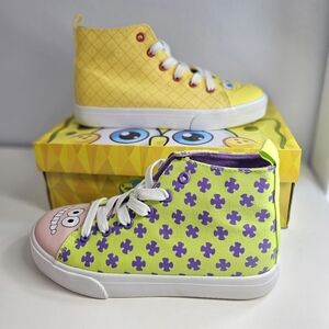 Spongebob Hightop Shoes Size 4